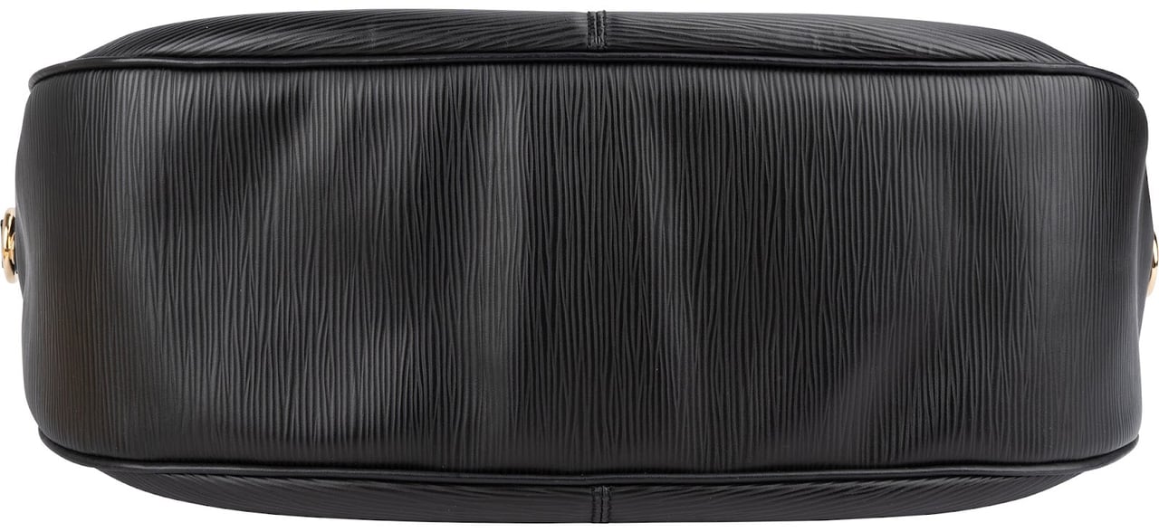 Louis Vuitton Noir Epi Leather Dhanura MM Handbag Zwart