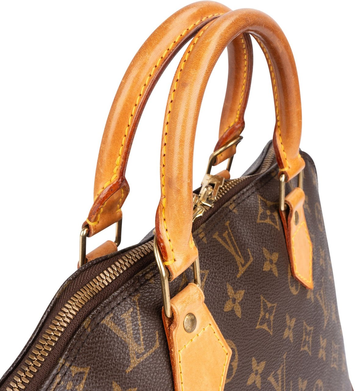Louis Vuitton Louis Vuitton Monogram Canvas Alma PM Handbag Bruin