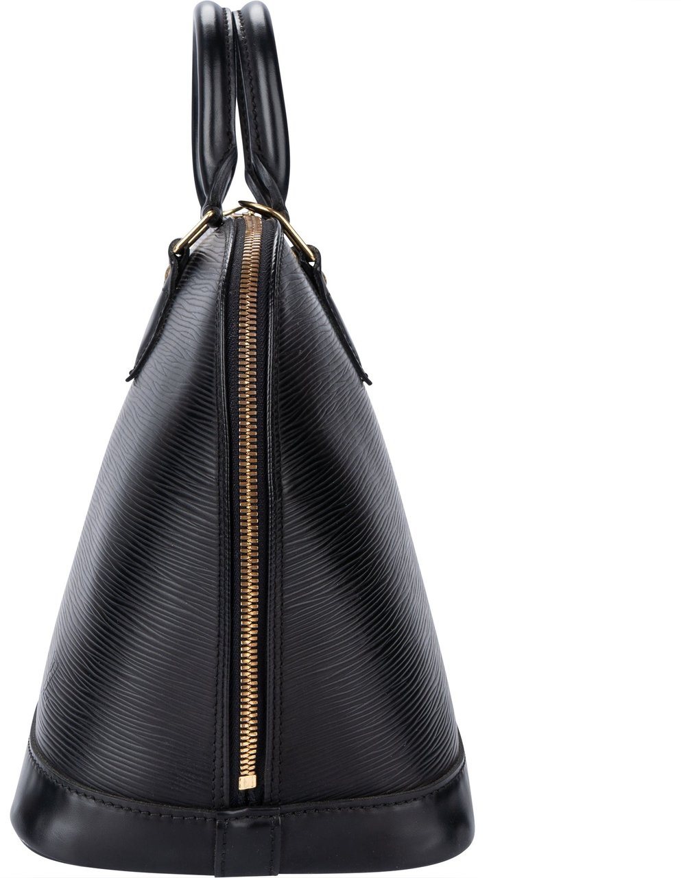 Louis Vuitton Louis Vuitton Noir Epi Leather Alma PM Handbag Zwart