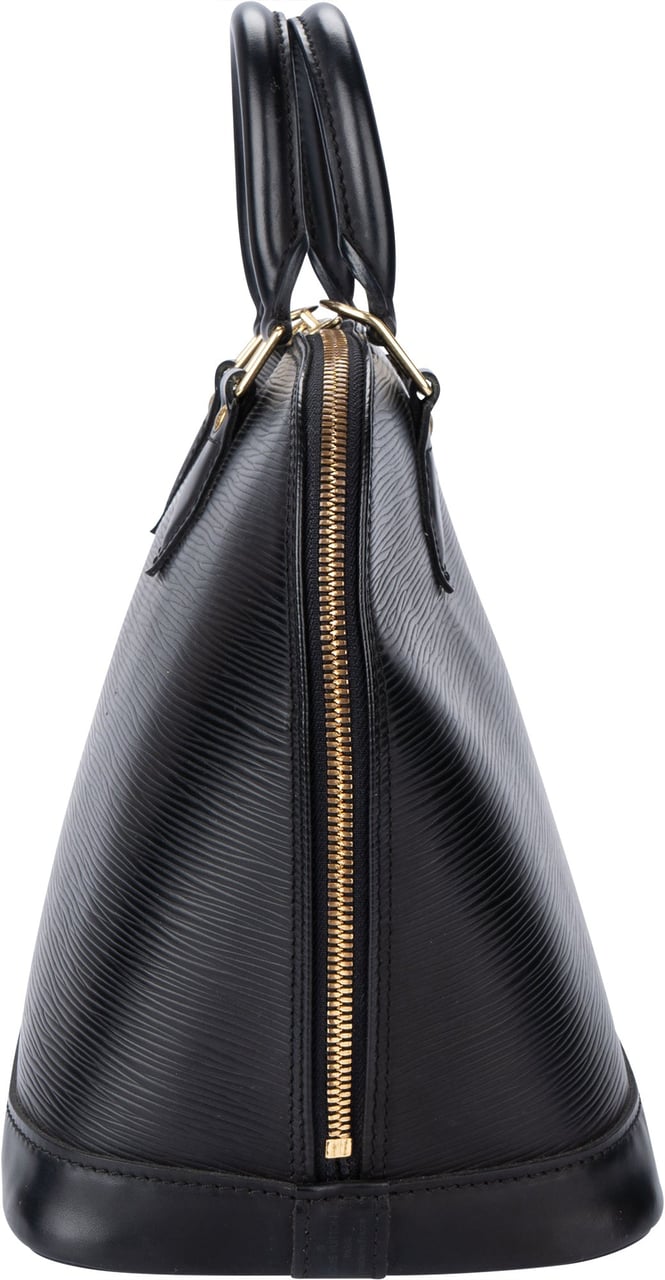 Louis Vuitton Louis Vuitton Noir Epi Leather Alma PM Handbag Zwart