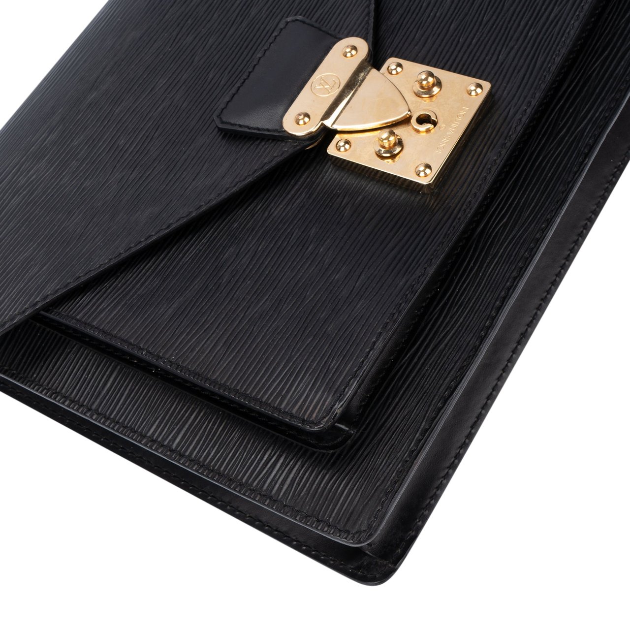 Louis Vuitton Louis Vuitton Noir Epi Leather Monceau Handbag Divers