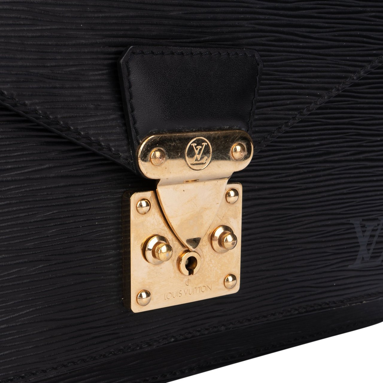 Louis Vuitton Louis Vuitton Noir Epi Leather Monceau Handbag Divers