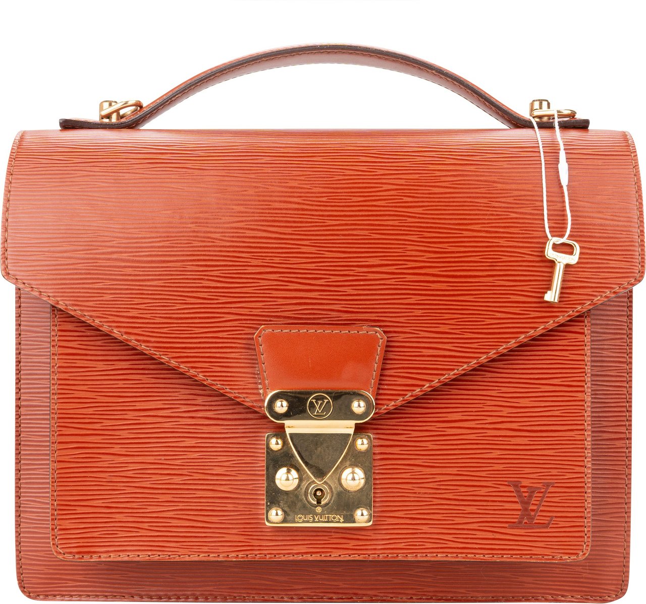 Louis Vuitton Louis Vuitton Cognac Epi Leather Monceau Handbag Divers