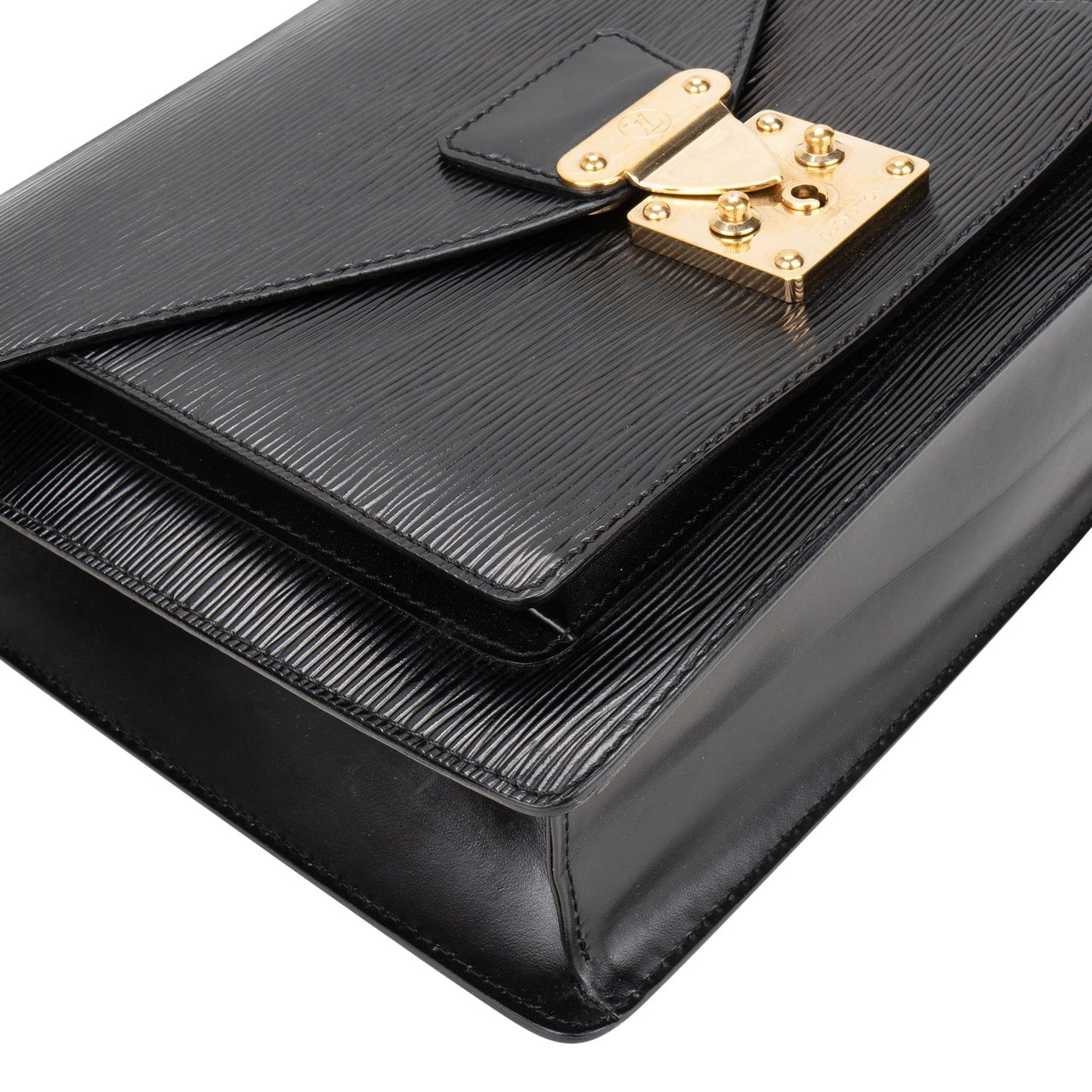 Louis Vuitton Louis Vuitton Noir Epi Leather Monceau Handbag Divers