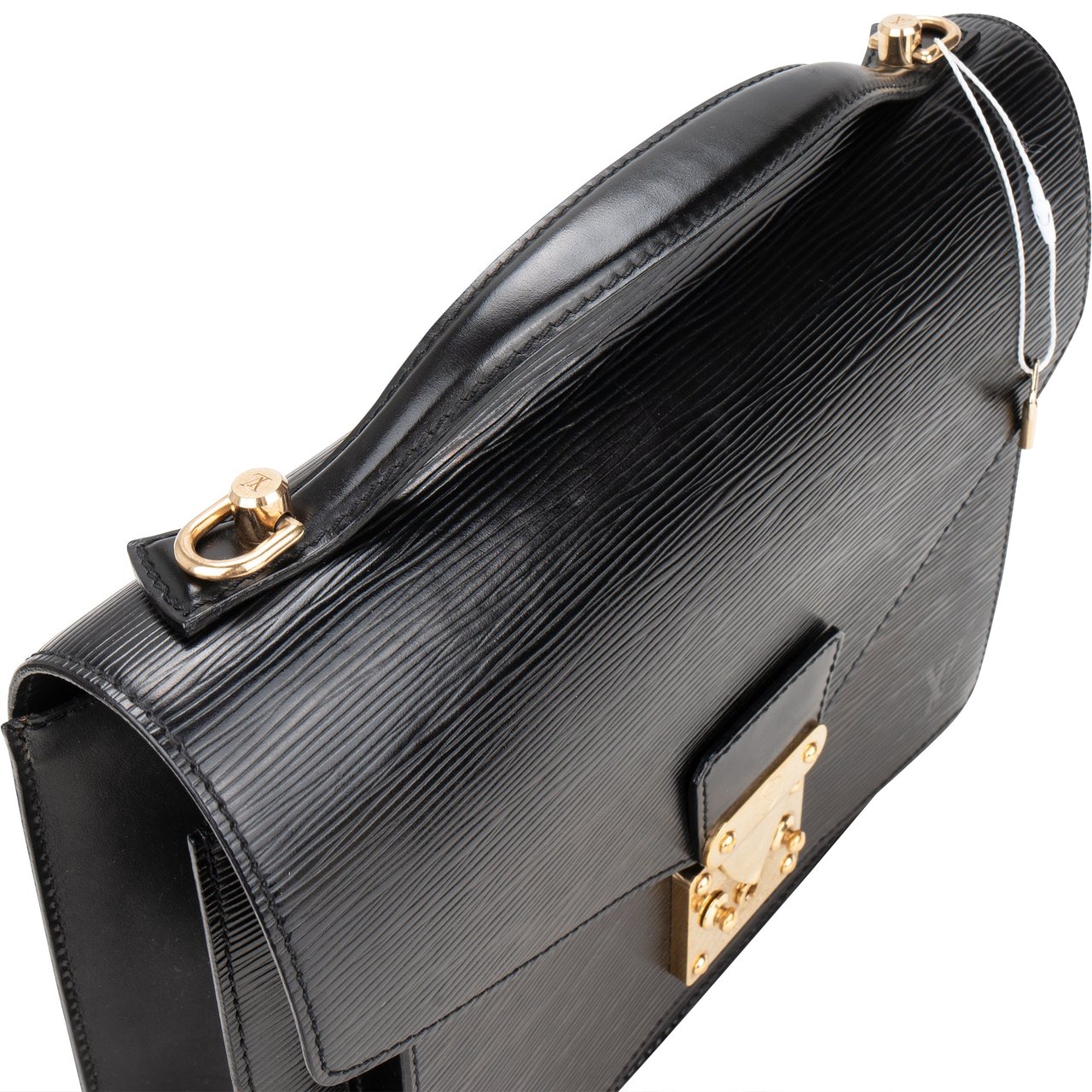 Louis Vuitton Louis Vuitton Noir Epi Leather Monceau Handbag Divers