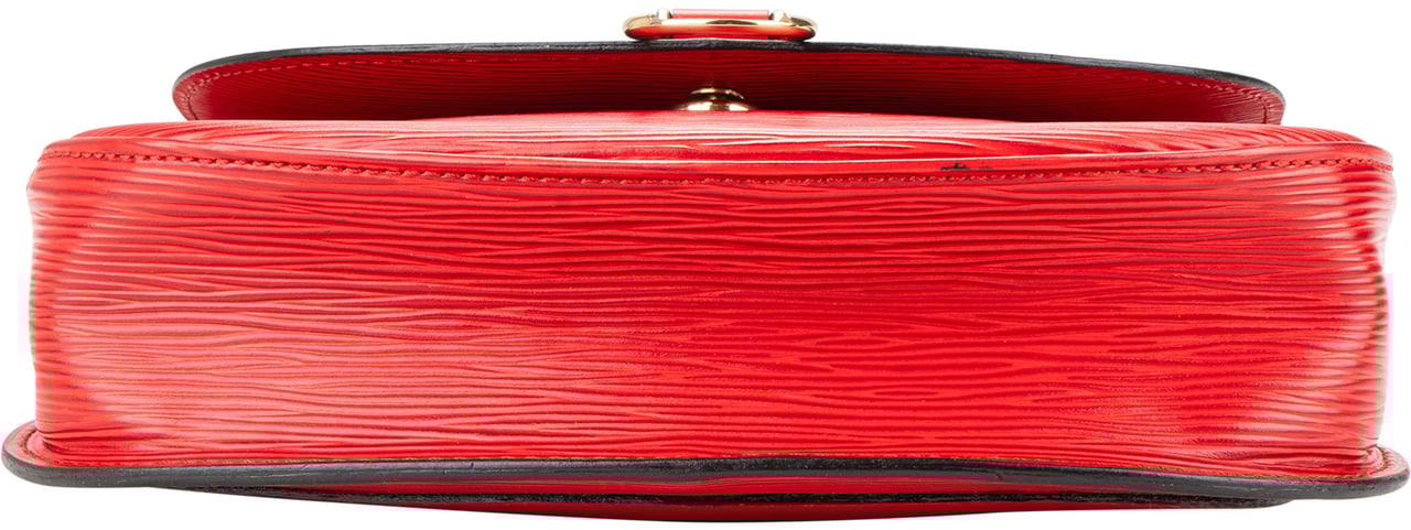 Louis Vuitton Louis Vuitton Rouge Epi Leather Saint Cloud GM Crossbody Bag Rood