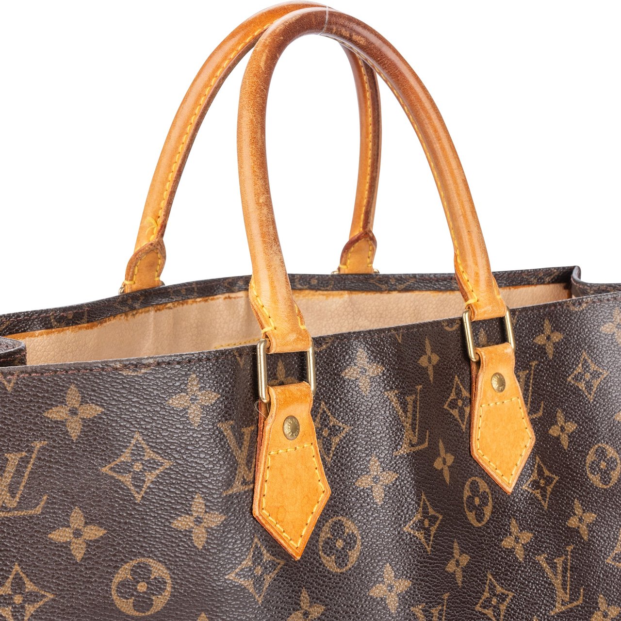 Louis Vuitton Louis Vuitton Canvas Monogram Sac Plat Handbag Divers