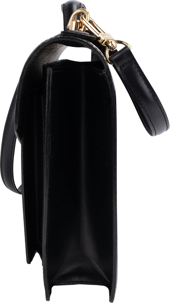 Louis Vuitton Louis Vuitton Noir Epi Leather Monceau Handbag Zwart