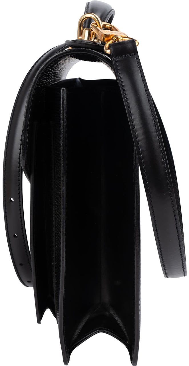 Louis Vuitton Louis Vuitton Noir Epi Leather Monceau Handbag Zwart