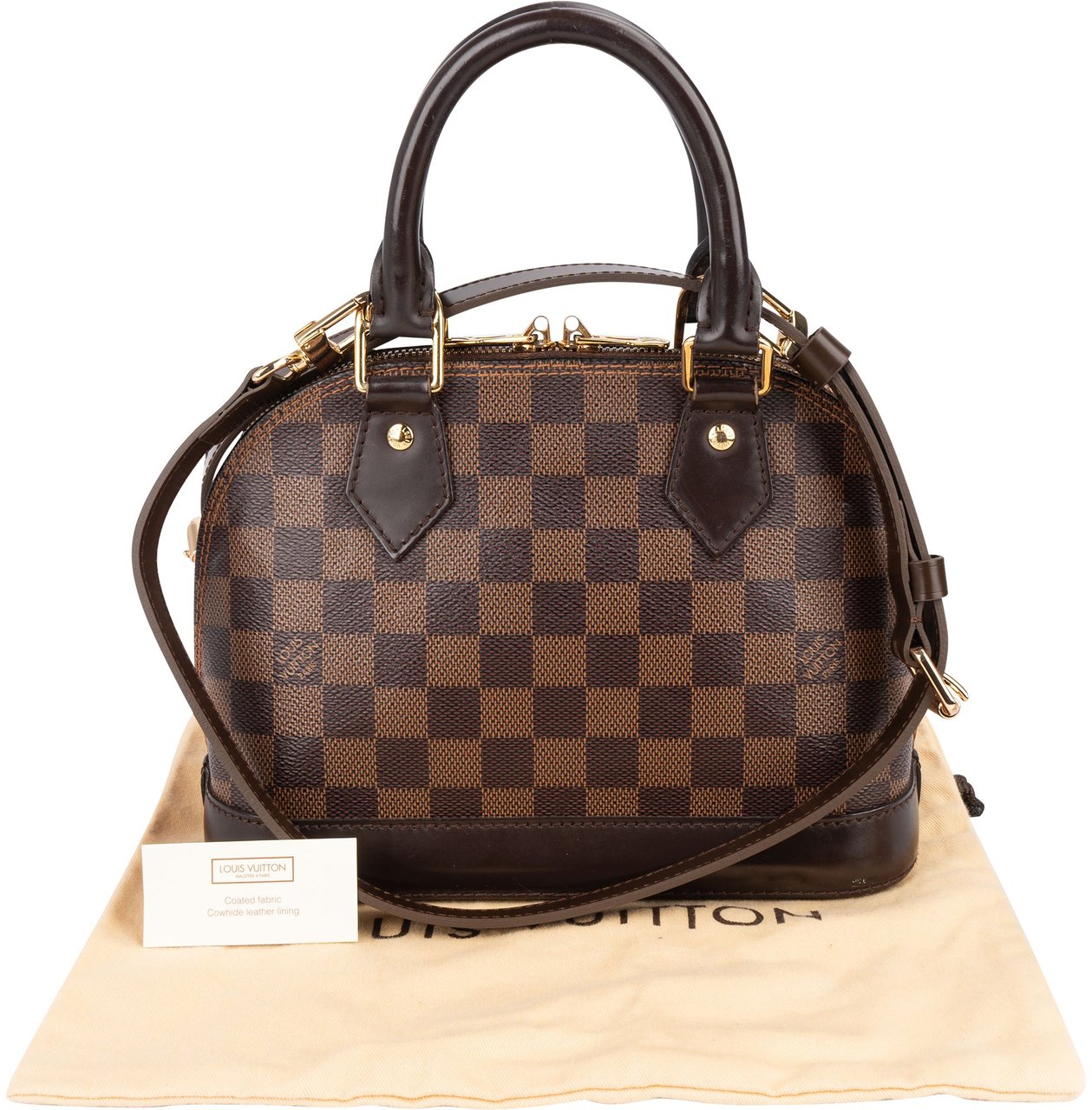 Louis Vuitton Louis Vuitton Monogram Damier Ebene Canvas Alma BB Handbag Bruin