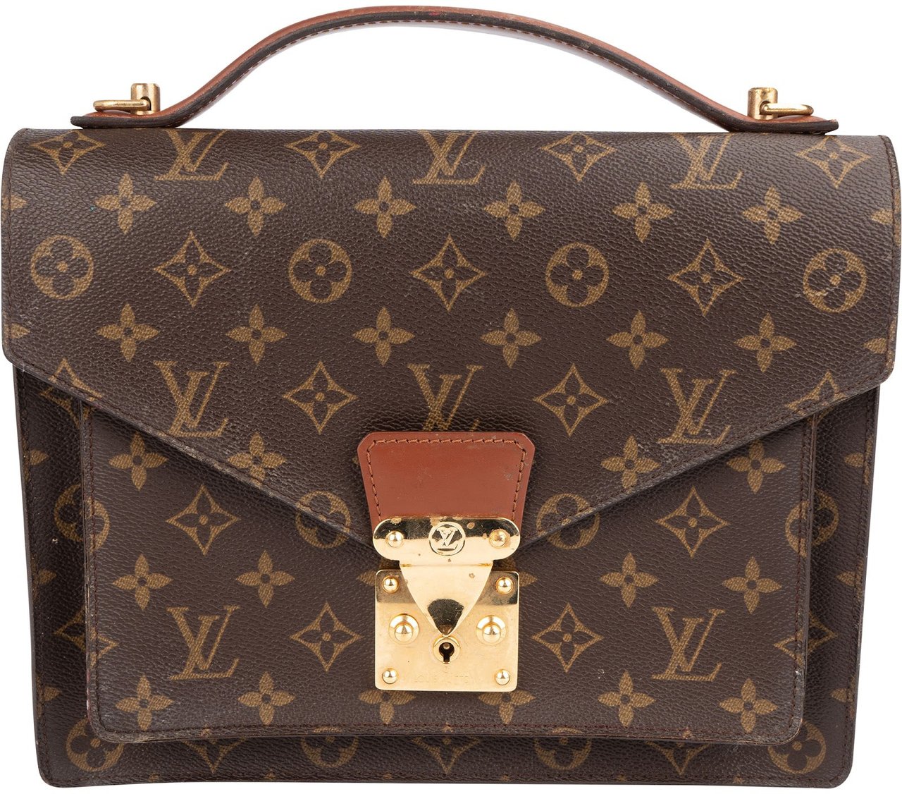 Louis Vuitton Louis Vuitton Monogram Canvas Monceau Handbag Bruin