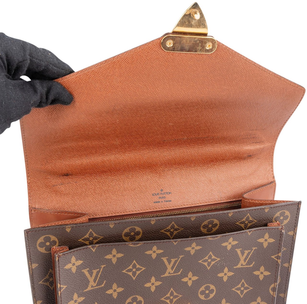Louis Vuitton Louis Vuitton Monogram Canvas Monceau Handbag Bruin