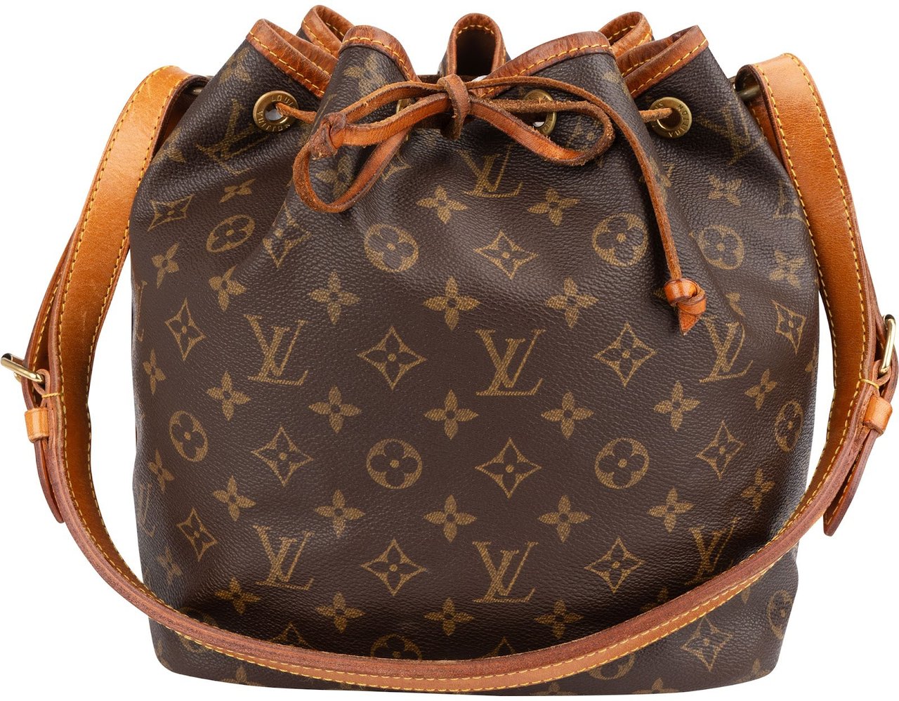 Louis Vuitton Monogram Canvas Sac Noé Petit Shoulder Bag Bruin