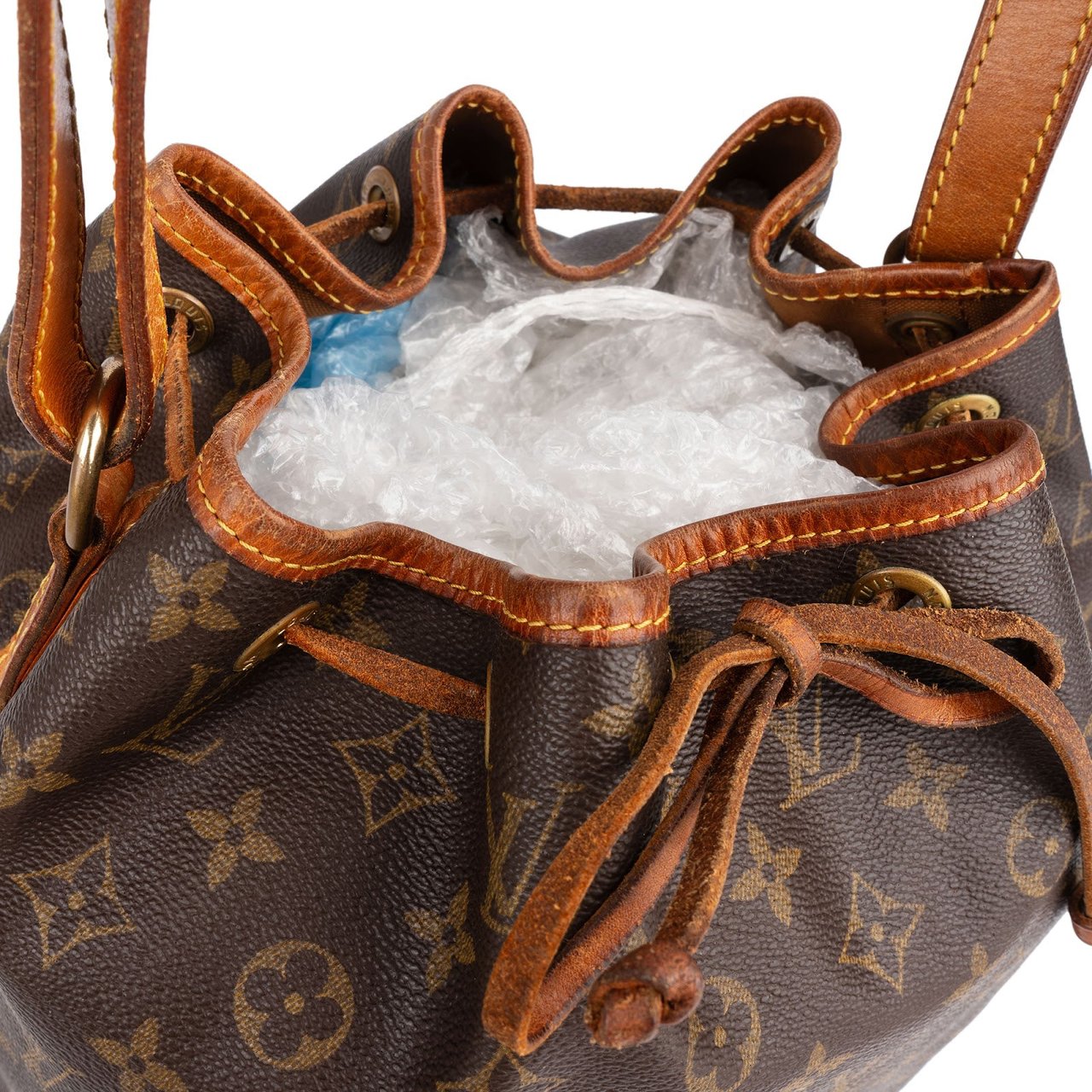 Louis Vuitton Monogram Canvas Sac Noé Petit Shoulder Bag Bruin