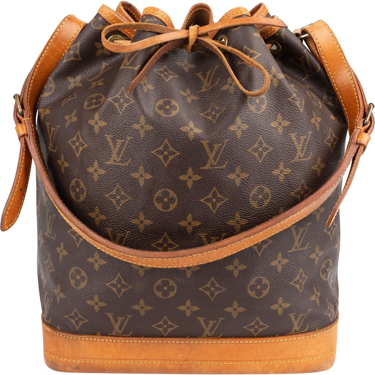 Louis Vuitton Monogram Canvas Sac Noé Grande Shoulder Bag Bruin