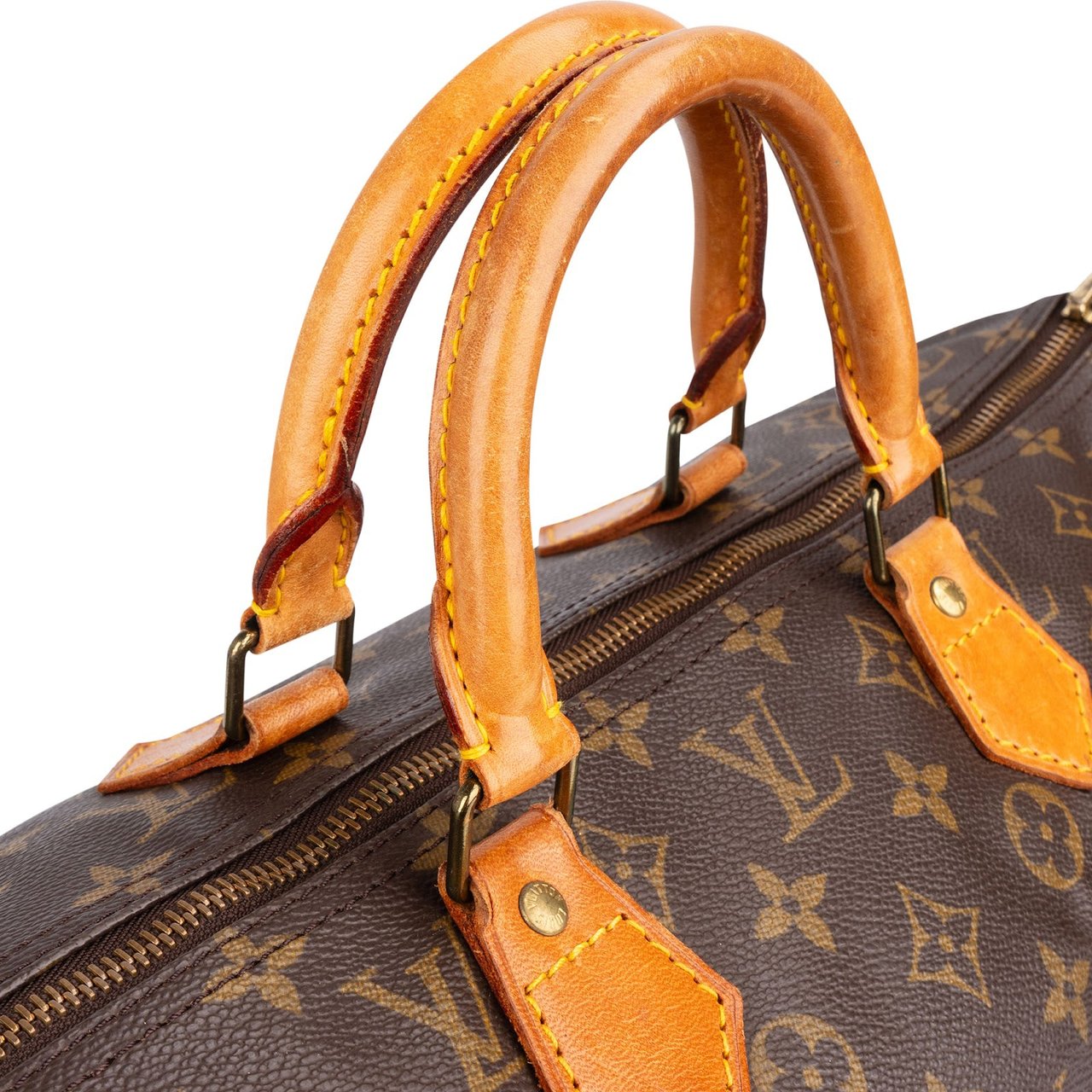 Louis Vuitton Louis Vuitton Monogram Canvas Speedy 40 Handbag Bruin
