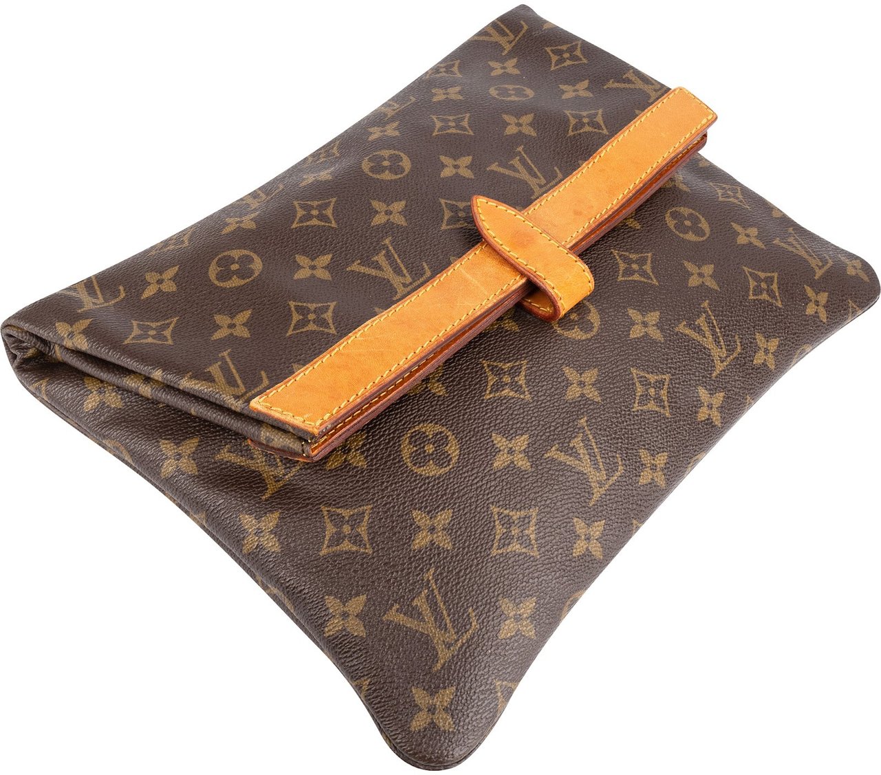 Louis Vuitton Louis Vuitton Monogram Canvas Pochette Pliante Clutch Bruin