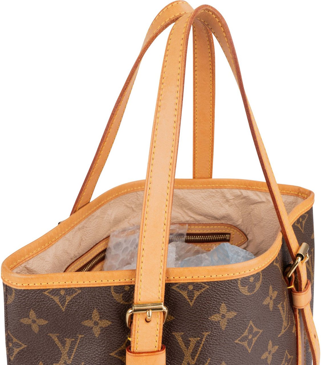 Louis Vuitton Louis Vuitton Monogram Canvas Bucket GM Shoulder Bag Bruin