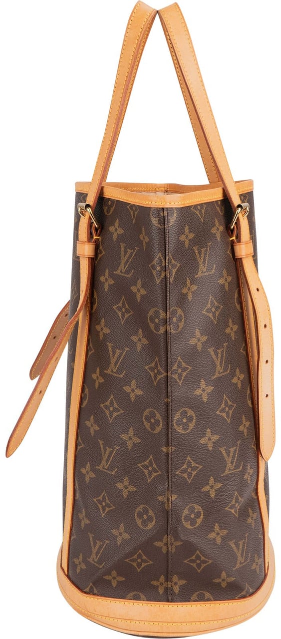 Louis Vuitton Louis Vuitton Monogram Canvas Bucket GM Shoulder Bag Bruin