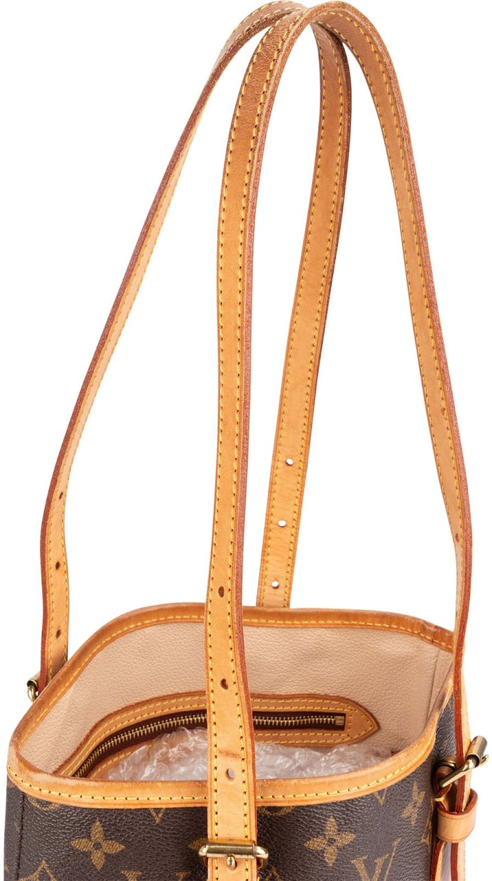 Louis Vuitton Louis Vuitton Monogram Canvas Bucket PM Shoulder Bag Bruin