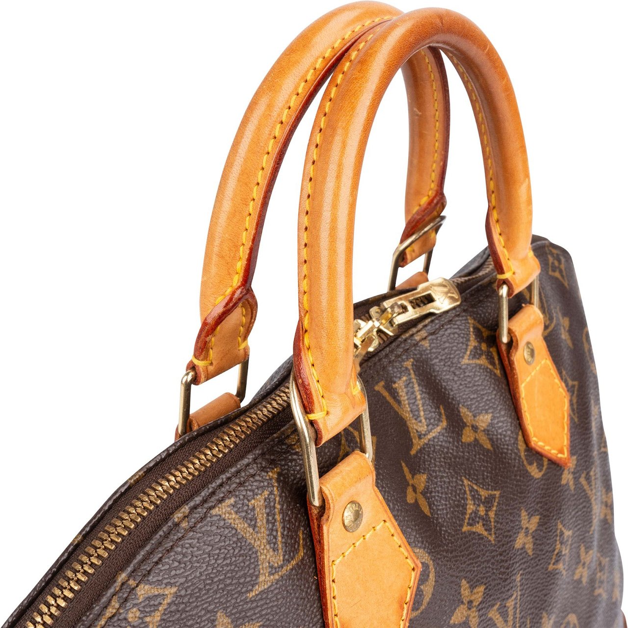Louis Vuitton Louis Vuitton Monogram Canvas Alma PM Handbag Bruin