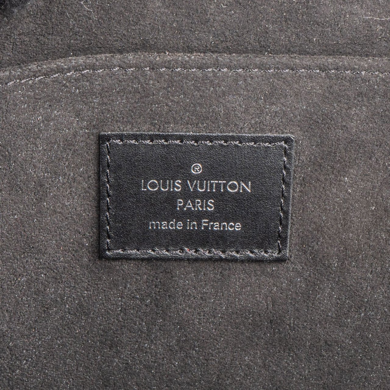 Louis Vuitton Noir Leather Pochette Jour PM Clutch Zwart