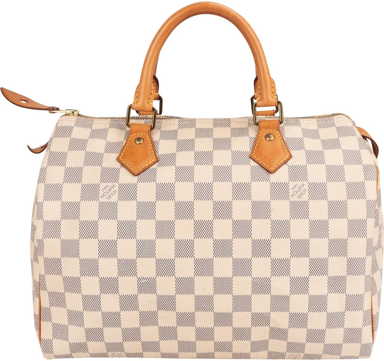 Louis Vuitton Monogram Damier Azur Speedy 30 Handbag Wit