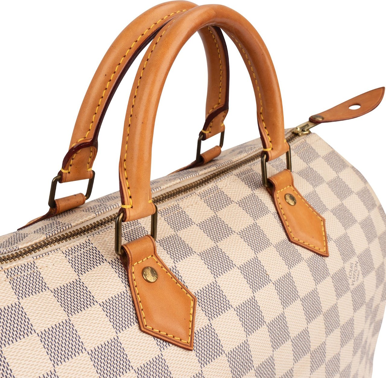 Louis Vuitton Monogram Damier Azur Speedy 30 Handbag Wit