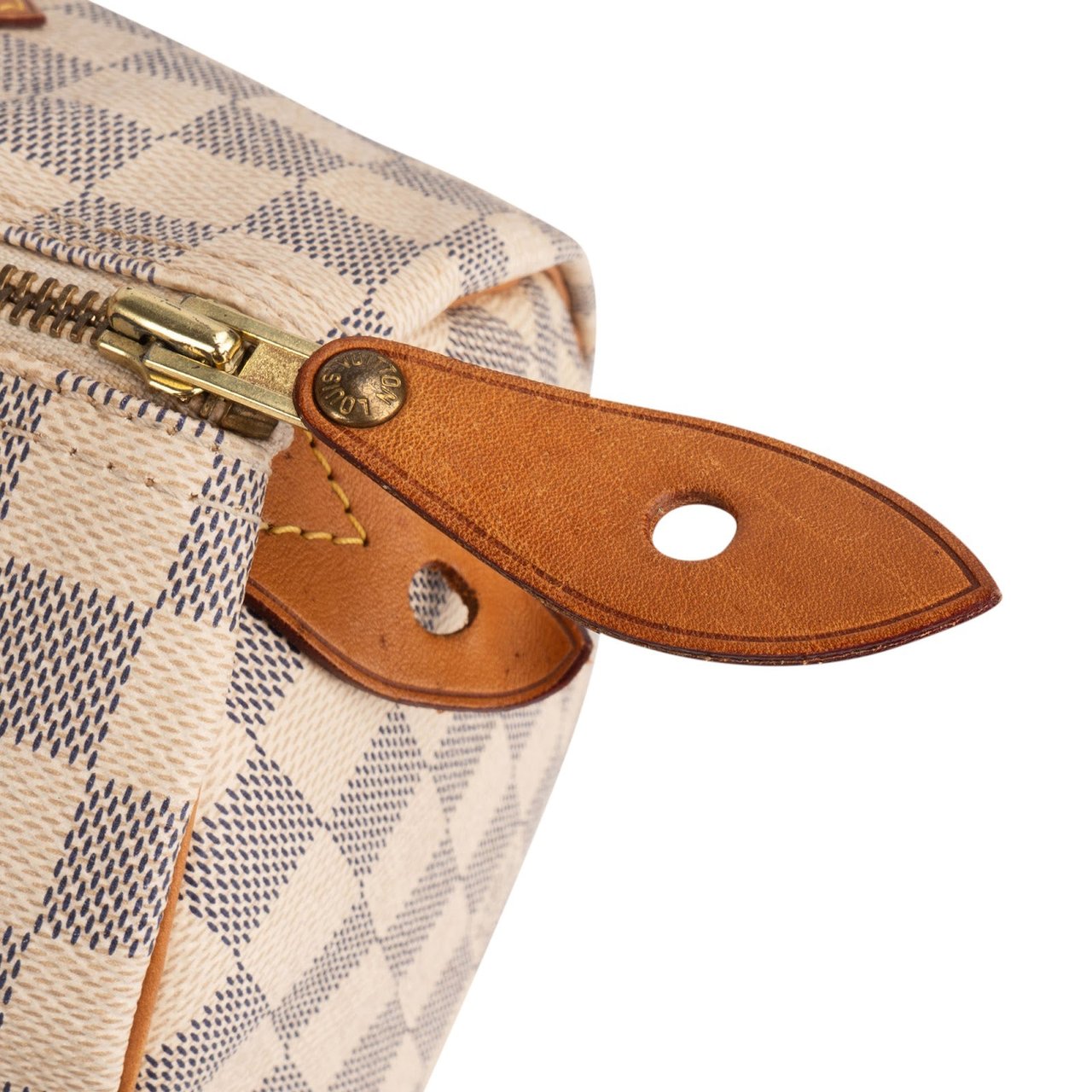 Louis Vuitton Monogram Damier Azur Speedy 30 Handbag Wit