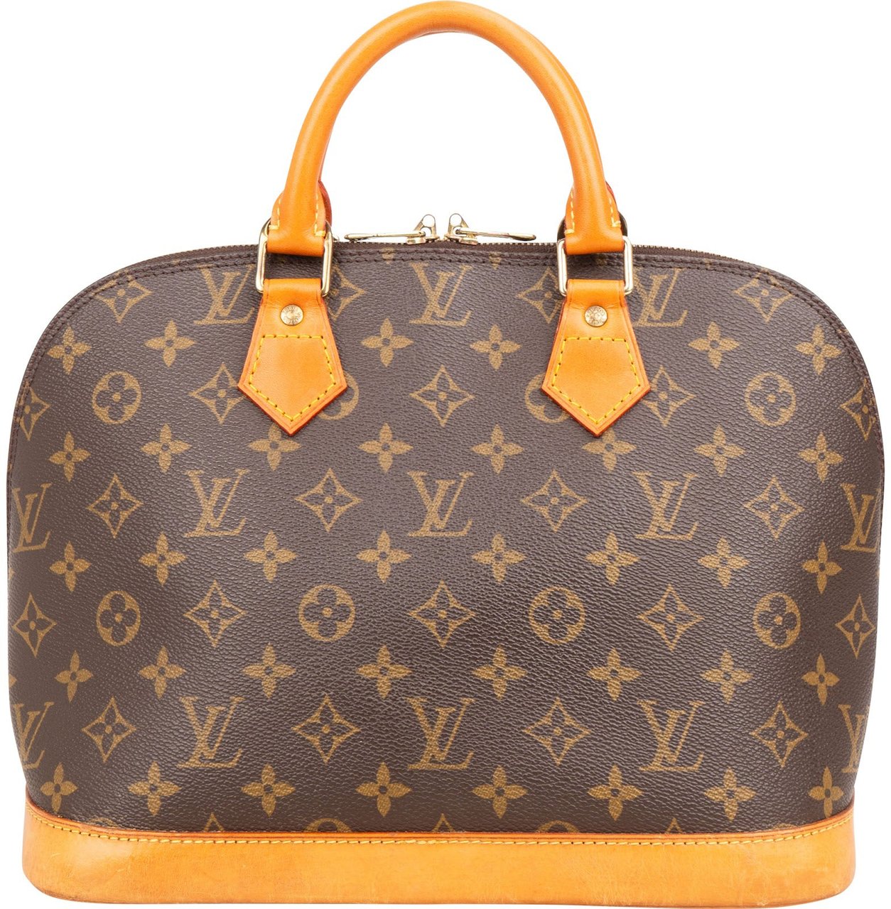 Louis Vuitton Louis Vuitton Monogram Canvas Alma PM Handbag Bruin
