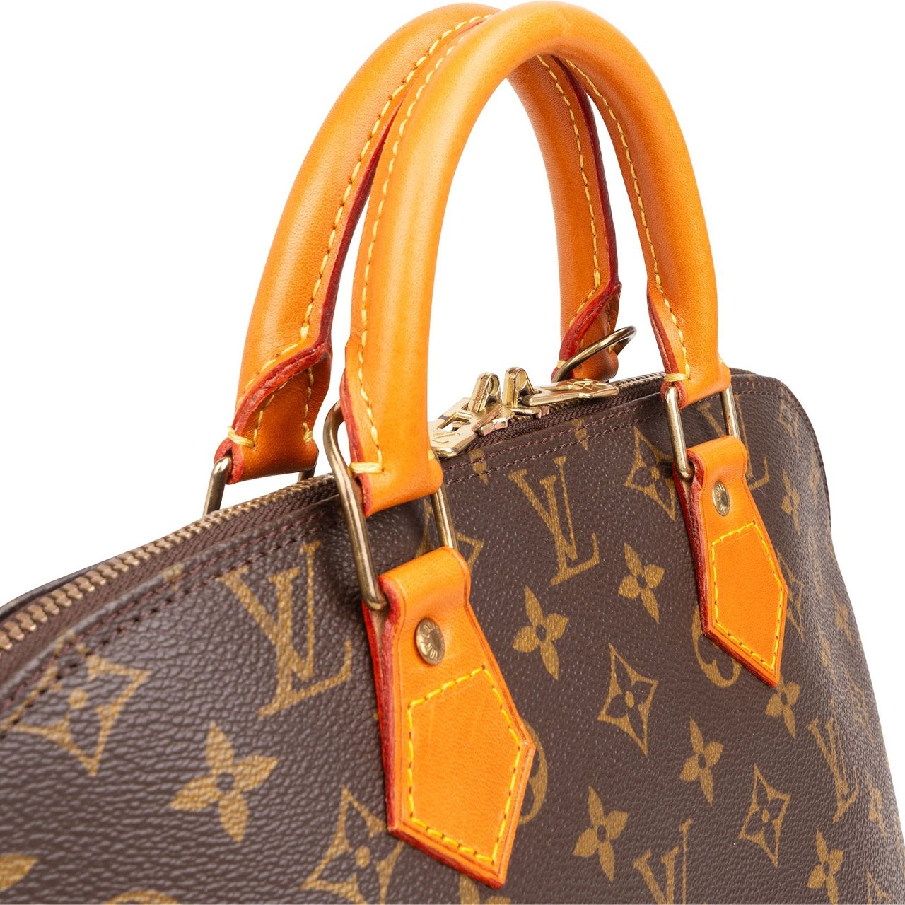 Louis Vuitton Louis Vuitton Monogram Canvas Alma PM Handbag Bruin
