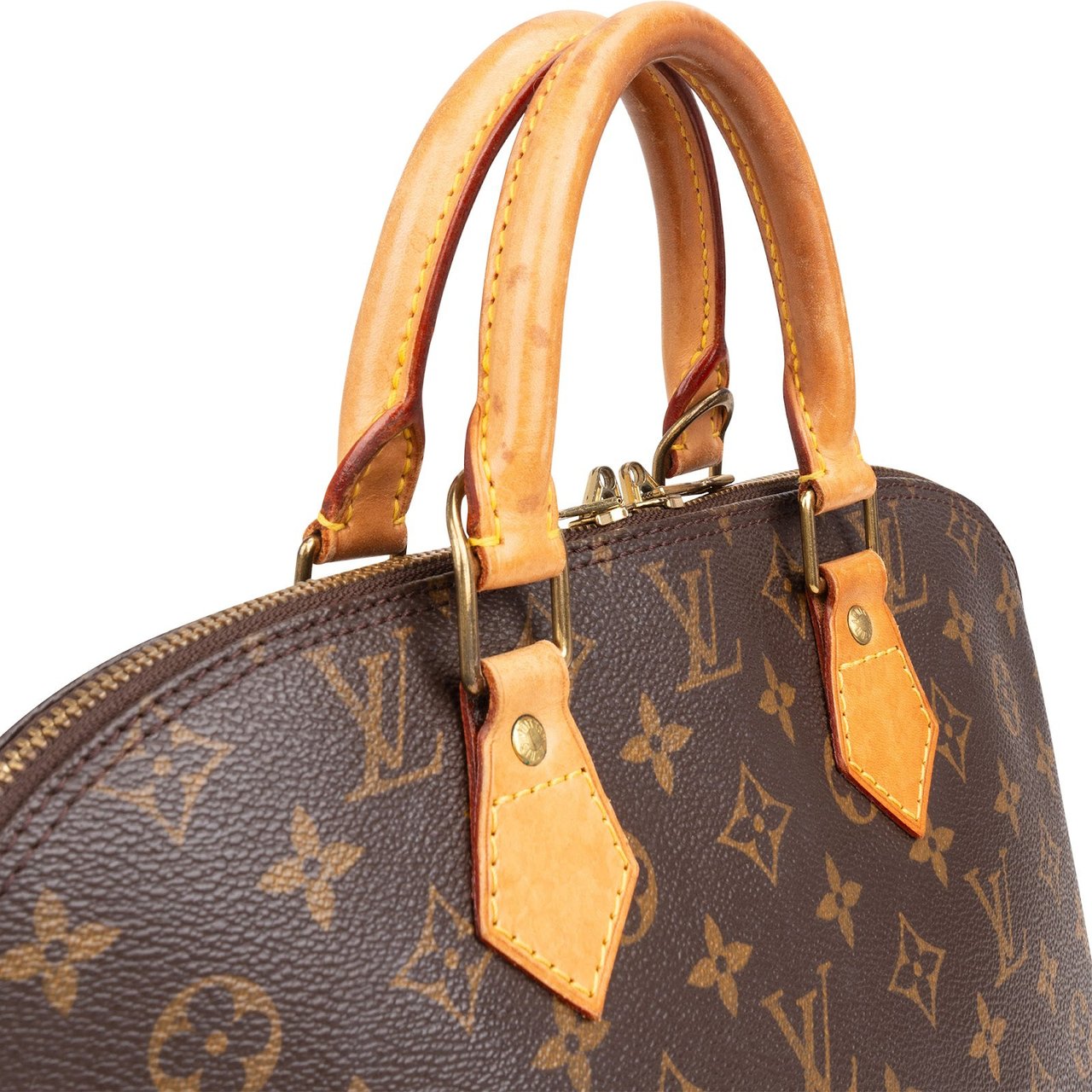Louis Vuitton Louis Vuitton Monogram Canvas Alma PM Handbag Bruin