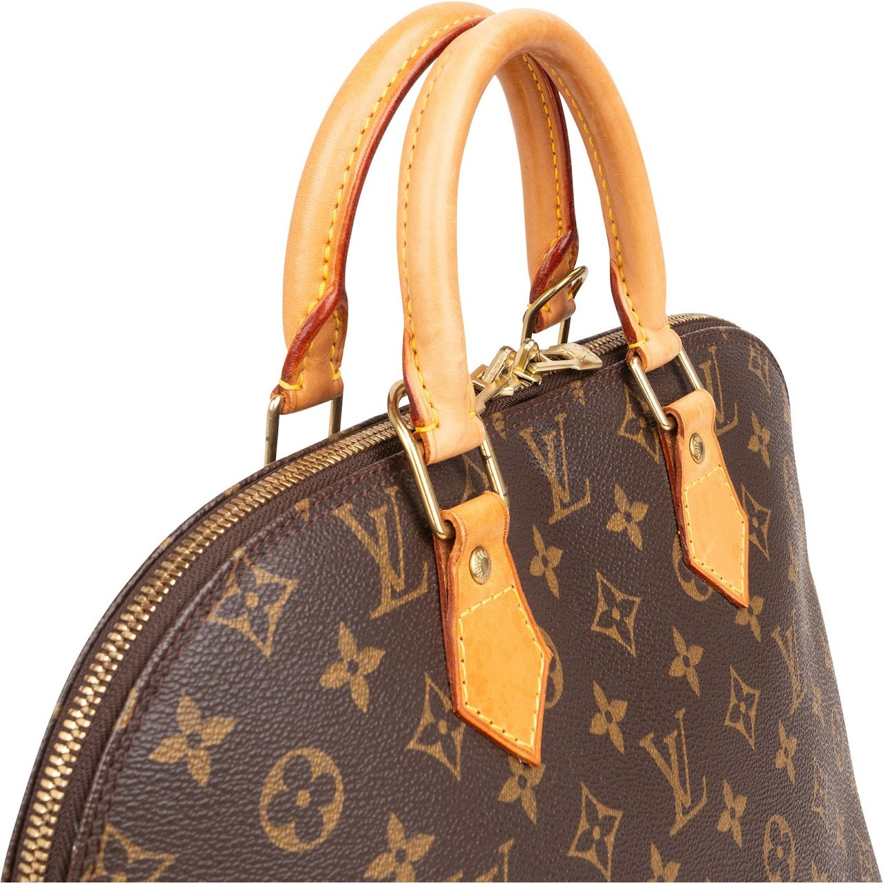 Louis Vuitton Louis Vuitton Monogram Canvas Alma PM Handbag Bruin