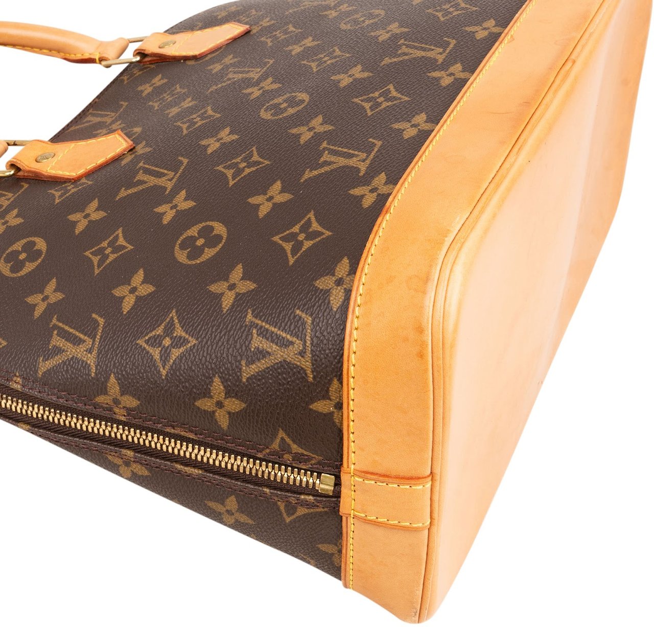 Louis Vuitton Louis Vuitton Monogram Canvas Alma PM Handbag Bruin