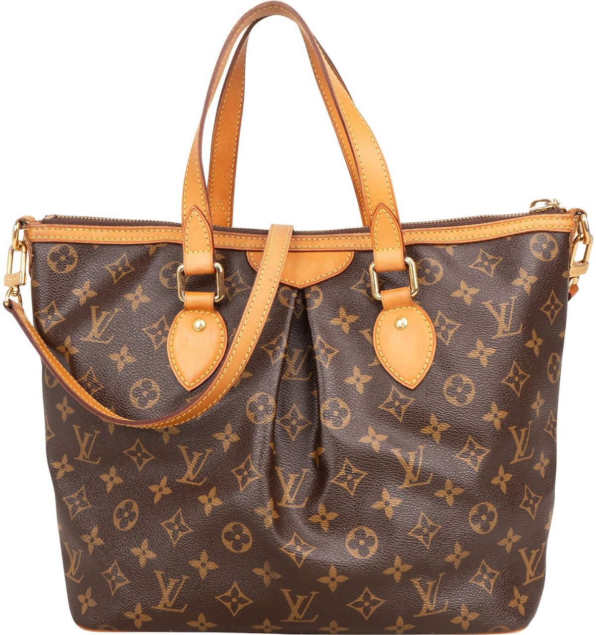 Louis Vuitton Louis Vuitton Monogram Canvas Palermo PM Handbag Bruin