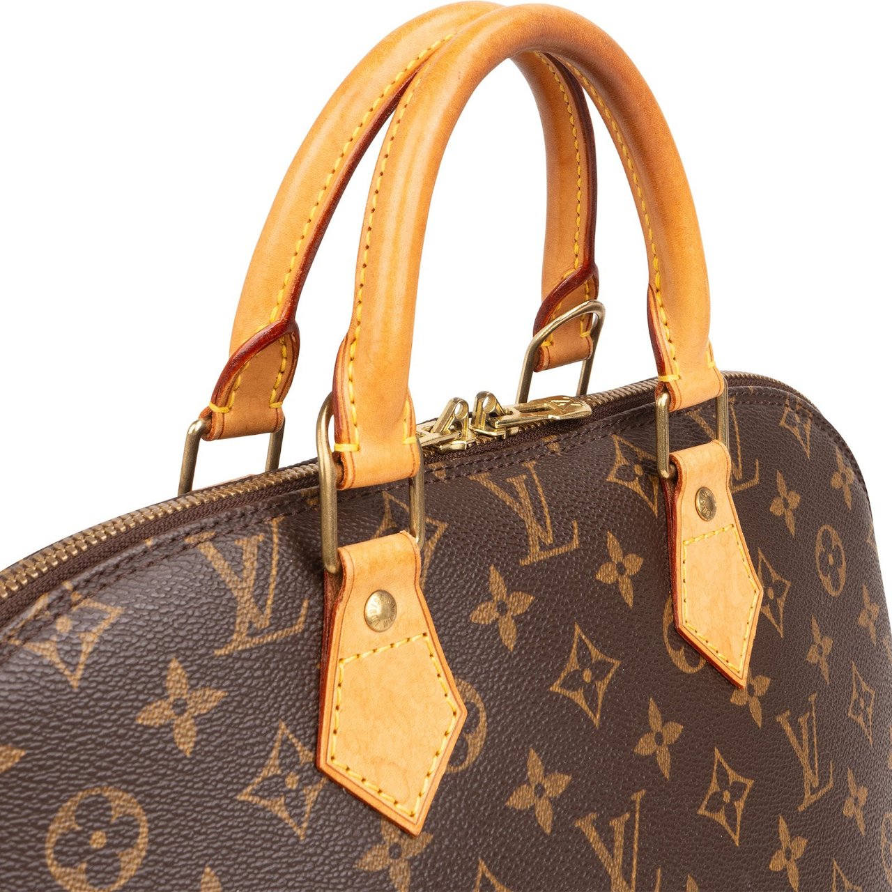 Louis Vuitton Louis Vuitton Monogram Canvas Alma PM Handbag Bruin