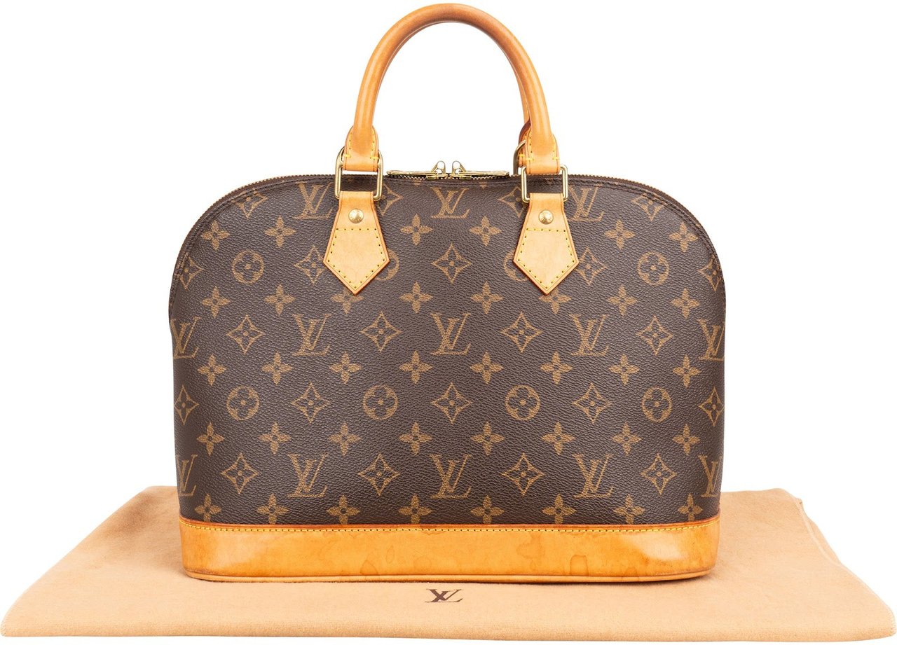 Louis Vuitton Louis Vuitton Monogram Canvas Alma PM Handbag Bruin