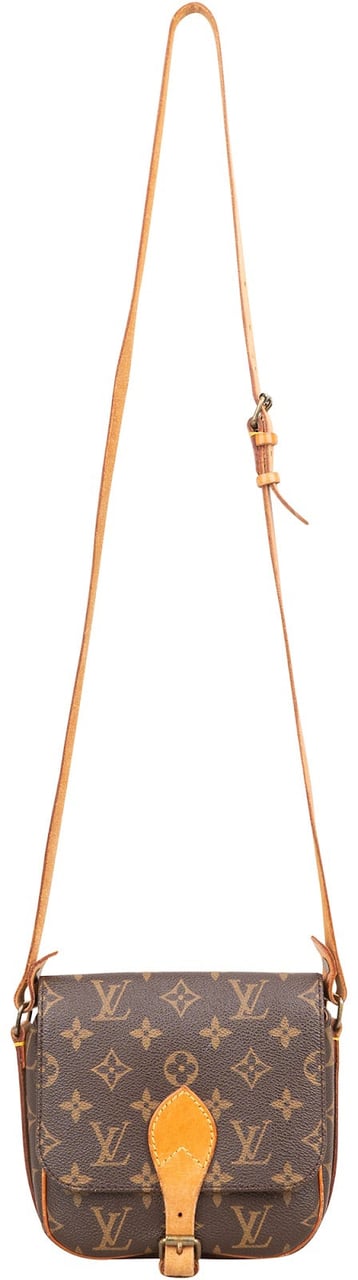 Louis Vuitton Louis Vuitton Monogram Canvas Cartouchiere PM Crossbody Bag Bruin