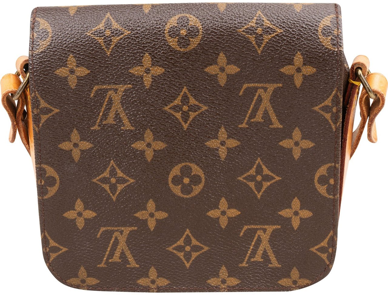 Louis Vuitton Louis Vuitton Monogram Canvas Cartouchiere PM Crossbody Bag Bruin