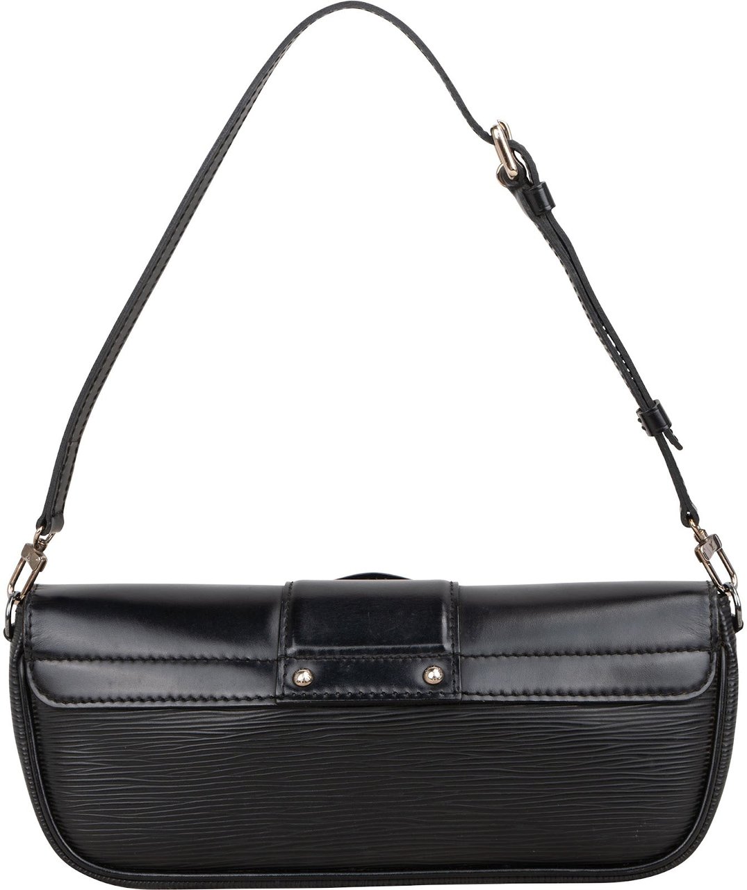 Louis Vuitton Louis Vuitton Noir Epi Leather Montaigne Pochette Shoulder Bag Zwart