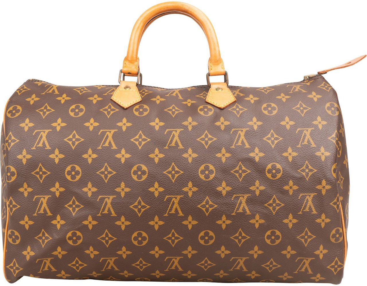 Louis Vuitton Monogram Canvas Speedy 40 Handbag Bruin