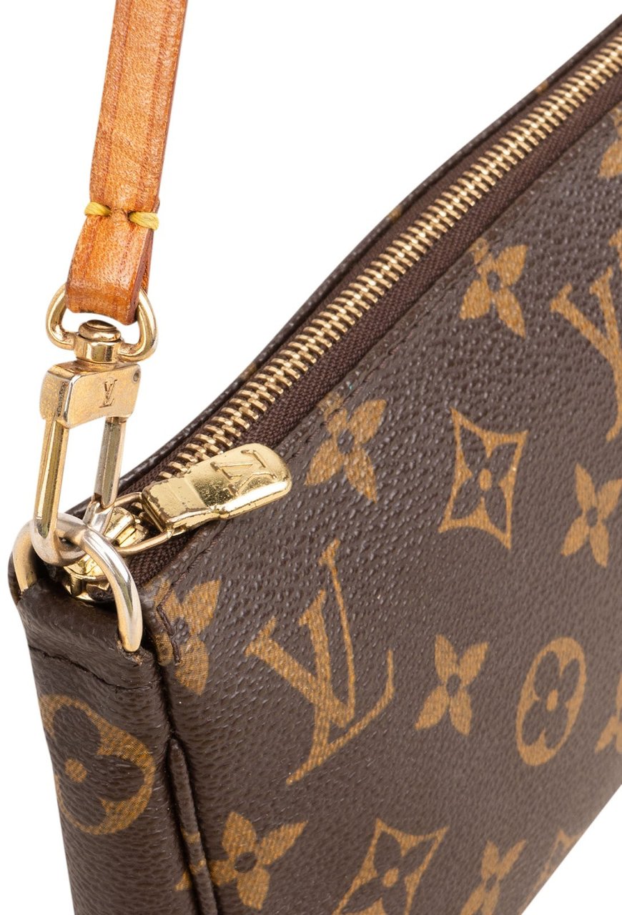 Louis Vuitton Louis Vuitton Monogram Canvas Pochette Accessoires Handbag Bruin
