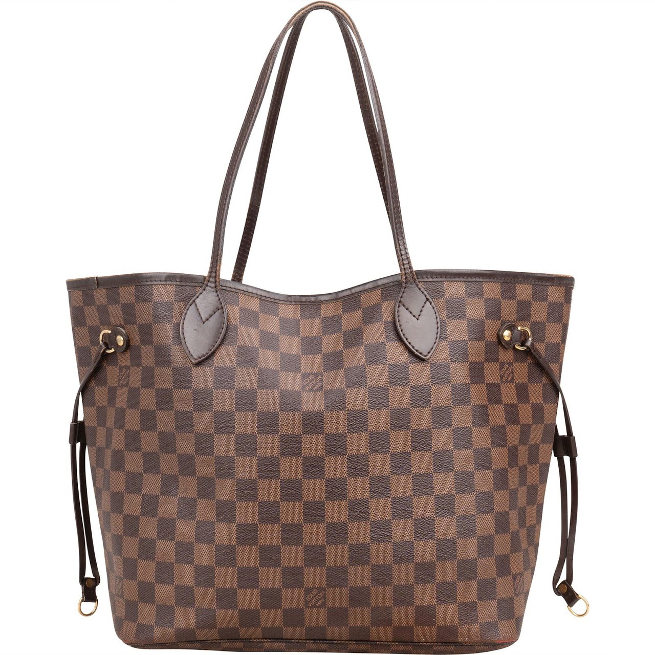 Louis Vuitton Louis Vuitton Monogram Damier Ebene Canvas Neverfull MM Shoulder Bag Bruin