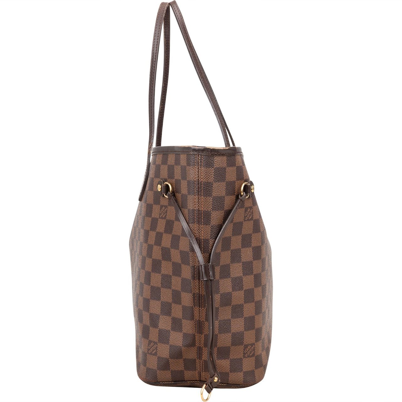 Louis Vuitton Louis Vuitton Monogram Damier Ebene Canvas Neverfull MM Shoulder Bag Bruin