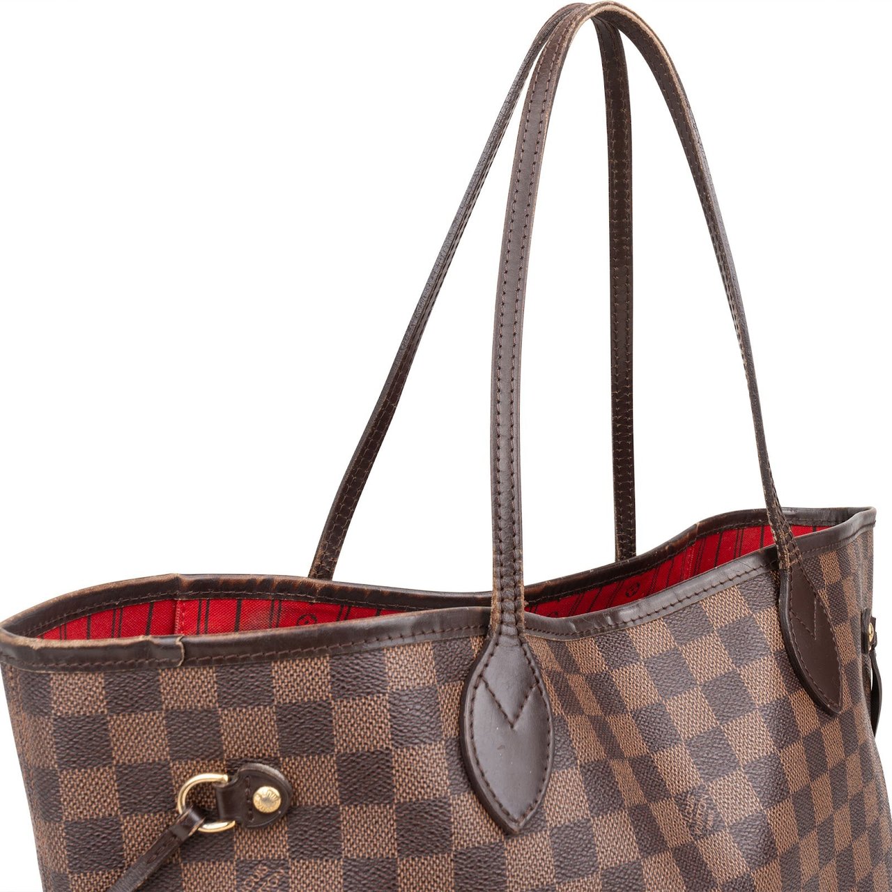 Louis Vuitton Louis Vuitton Monogram Damier Ebene Canvas Neverfull MM Shoulder Bag Bruin