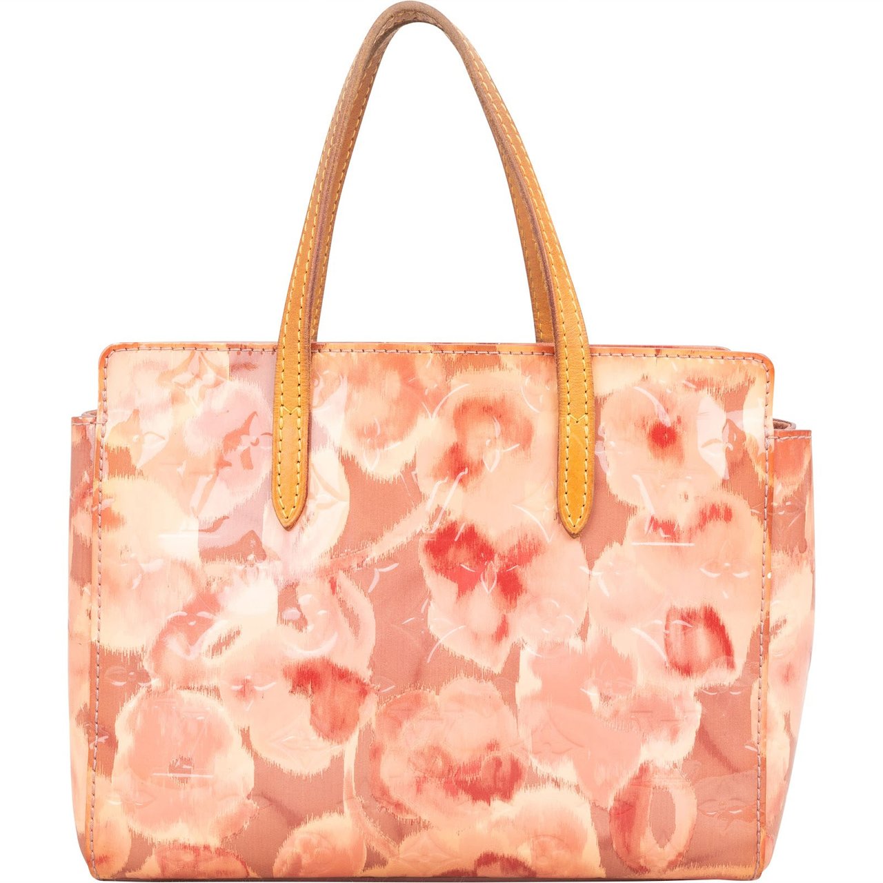 Louis Vuitton Louis Vuitton Monogram Vernis Leather Limited Flower Ikat Catalina BB Handbag Rood