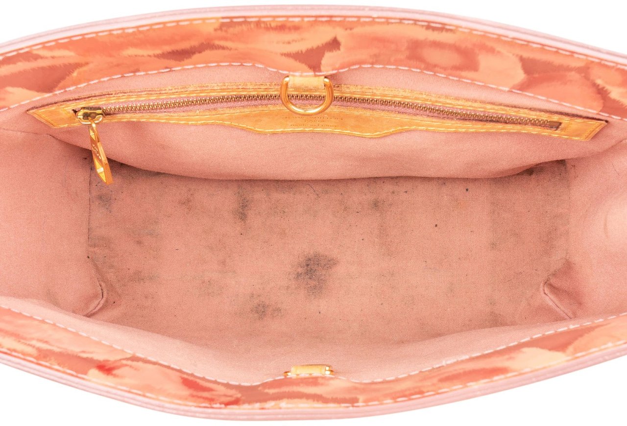 Louis Vuitton Louis Vuitton Monogram Vernis Leather Limited Flower Ikat Catalina BB Handbag Rood