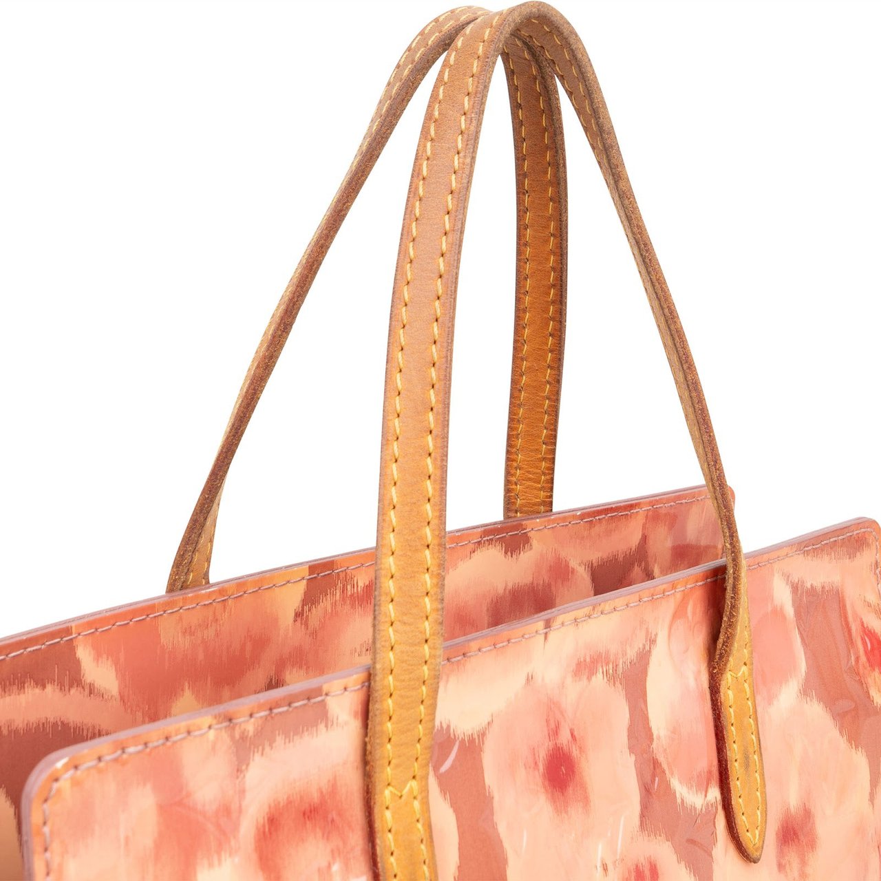 Louis Vuitton Louis Vuitton Monogram Vernis Leather Limited Flower Ikat Catalina BB Handbag Rood