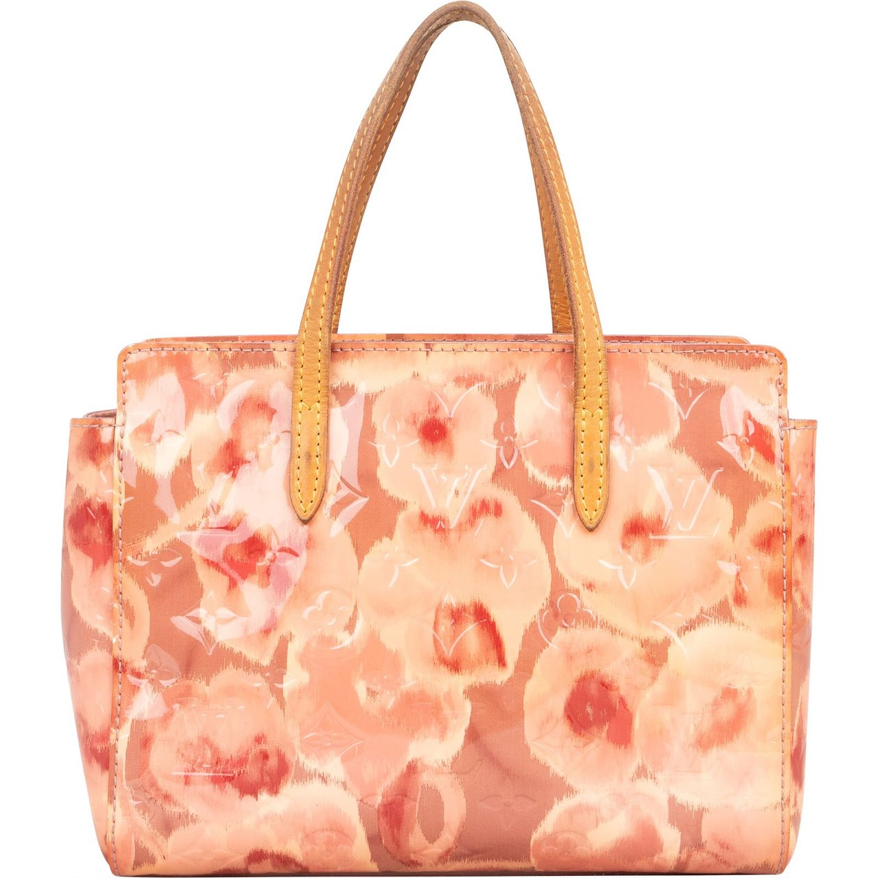 Louis Vuitton Louis Vuitton Monogram Vernis Leather Limited Flower Ikat Catalina BB Handbag Rood