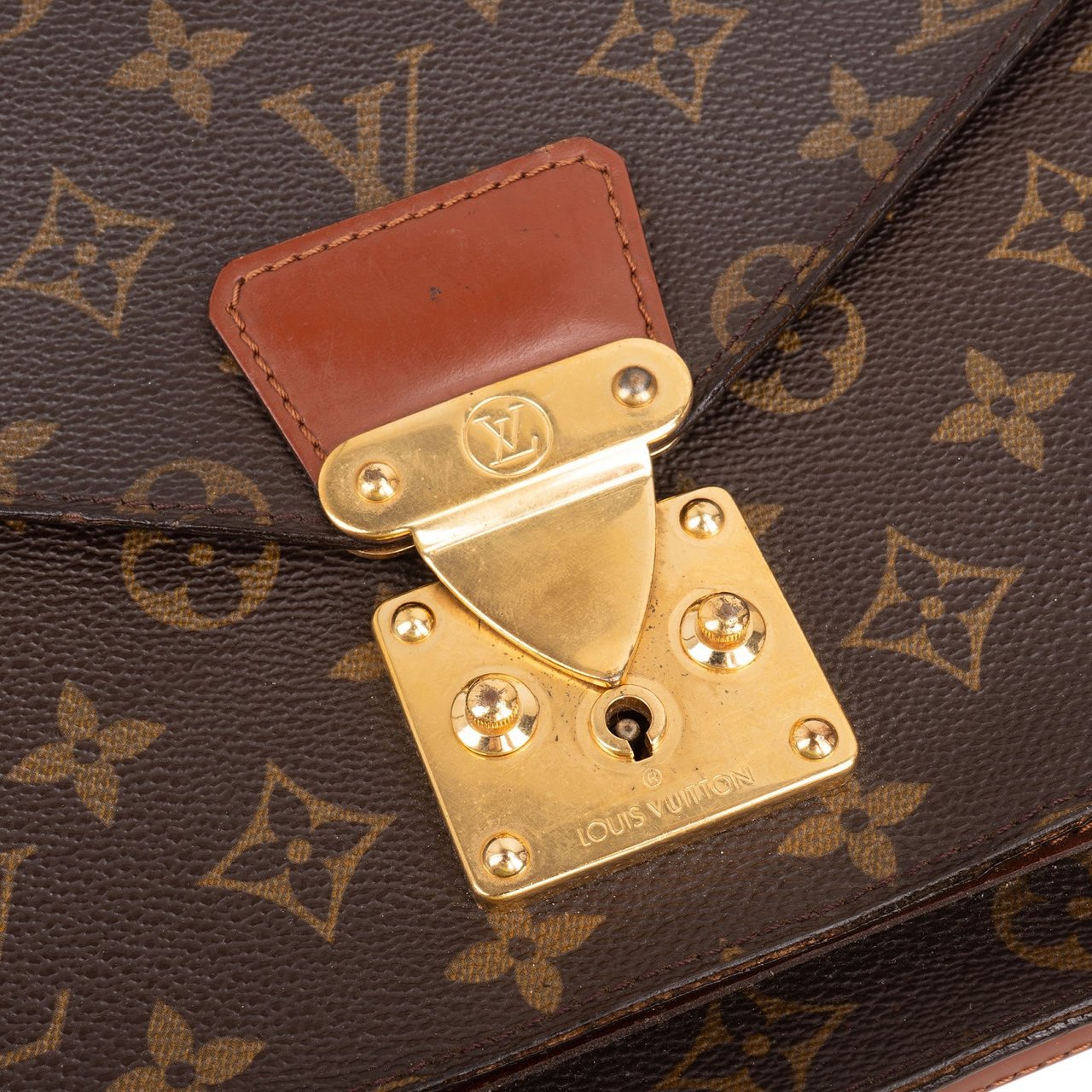 Louis Vuitton Louis Vuitton Monogram Canvas Monceau Handbag Bruin